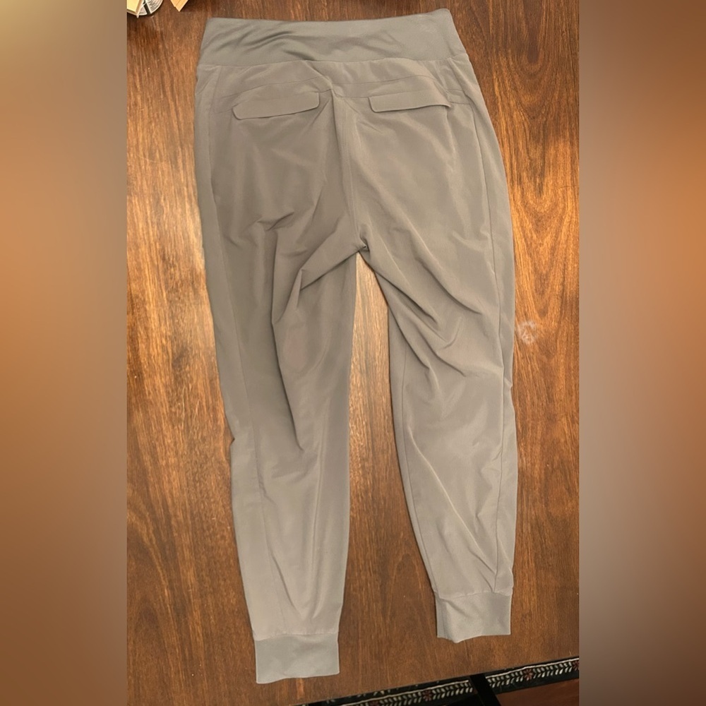 Athleta Women's Light Gray Jogger Track Pants - Picture 2 of 3
